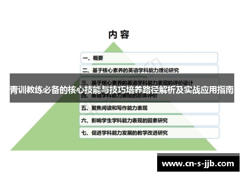 青训教练必备的核心技能与技巧培养路径解析及实战应用指南 青训教练必备的核心技能与技巧培养路径解析及实战应用指南